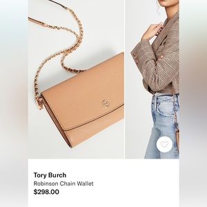 Near Perfect Tory Burch Robinson Chain Wallet